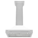 30in. Convertible Fingerprint Resistant DuraSnow Stainless Steel Range Hood with White Matte Shell and Stainless Steel Handle view 5