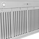 48" Range Hood with White Matte Shell and Stainless Steel Handle view 6