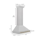 30" Autograph Edition Range Hood with Champagne Bronze Handle view 6