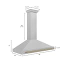 48" Autograph Edition Range Hood with Champagne Bronze Handle view 7