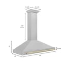48" Autograph Edition Range Hood with Gold Handle view 7