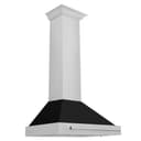 30in. Convertible Stainless Steel Range Hood with Black Matte Shell and Stainless Steel Handle view 1