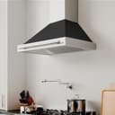 30in. Convertible Stainless Steel Range Hood with Black Matte Shell and Stainless Steel Handle view 2