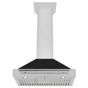 30in. Convertible Stainless Steel Range Hood with Black Matte Shell and Stainless Steel Handle view 3