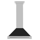 30in. Convertible Stainless Steel Range Hood with Black Matte Shell and Stainless Steel Handle view 4