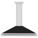 48in. Convertible Stainless Steel Range Hood with Black Matte Shell and Stainless Steel Handle view 4