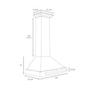 ZLINE 30 in. Convertible Stainless Steel Range Hood with Copper Shell and Stainless Steel Handle (KB4STX-C-30) view 6