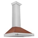 ZLINE 36 in. Convertible Stainless Steel Range Hood with Copper Shell and Stainless Steel Handle (KB4STX-C-36) view 1