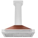 ZLINE 36 in. Convertible Stainless Steel Range Hood with Copper Shell and Stainless Steel Handle (KB4STX-C-36) view 3
