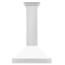 30in. Convertible Stainless Steel Range Hood with White Matte Shell and Stainless Steel Handle view 5