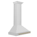 30in. Autograph Edition Convertible Stainless Steel Range Hood with Stainless Steel Shell and Champagne Bronze Accents view 3