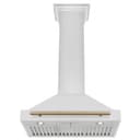 30in. Autograph Edition Convertible Stainless Steel Range Hood with Stainless Steel Shell and Champagne Bronze Accents view 4