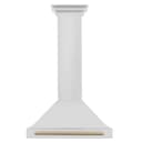 30in. Autograph Edition Convertible Stainless Steel Range Hood with Stainless Steel Shell and Champagne Bronze Accents view 5