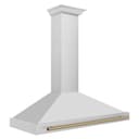 48in. Autograph Edition Convertible Stainless Steel Range Hood with Stainless Steel Shell and Champagne Bronze Accents view 3
