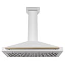 48in. Autograph Edition Convertible Stainless Steel Range Hood with Stainless Steel Shell and Champagne Bronze Accents view 5