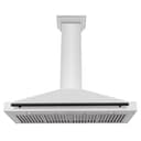 48in. Autograph Edition Convertible Stainless Steel Range Hood with Stainless Steel Shell and Matte Black Accents view 3