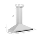 48in. Autograph Edition Convertible Stainless Steel Range Hood with Stainless Steel Shell and Matte Black Accents view 7