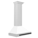 30in. Autograph Edition Convertible Stainless Steel Range Hood with White Matte Shell and Matte Black Accents view 3