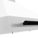 30in. Autograph Edition Convertible Stainless Steel Range Hood with White Matte Shell and Matte Black Accents view 6