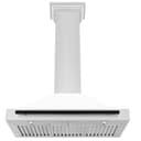 36in.Autograph Edition Convertible Stainless Steel Range Hood with White Matte Shell and Matte Black Accents view 5
