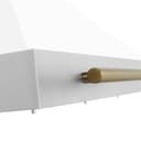 48in. Autograph Edition Convertible Stainless Steel Range Hood with White Matte Shell and Champagne Bronze Accents view 6