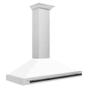 48in. Autograph Edition Convertible Stainless Steel Range Hood with White Matte Shell and Matte Black Accents view 3
