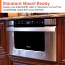 24 In. 1.2 Cu. Ft. 950w Easy Open Stainless Steel Microwave Drawer view 8