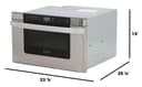 24 In. 1.2 Cu. Ft. 950w Easy Open Stainless Steel Microwave Drawer view 16