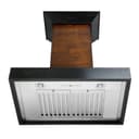 Convertible Vent Wooden Wall Mount Range Hood in Antigua and (KBAR) - 30 Inch view 5