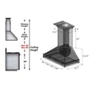 Convertible Vent Wooden Wall Mount Range Hood in Antigua and (KBAR) - 30 Inch view 15