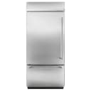 20.9 Cu. Ft. 36" Width Built-In Stainless Bottom Mount Refrigerator with Platinum Interior Design view 2