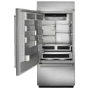 20.9 Cu. Ft. 36" Width Built-In Stainless Bottom Mount Refrigerator with Platinum Interior Design view 6