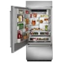 20.9 Cu. Ft. 36" Width Built-In Stainless Bottom Mount Refrigerator with Platinum Interior Design view 8