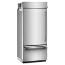 20.8 Cu. Ft. 36" Built-In Bottom Mount Refrigerator with Platinum Interior view 4