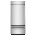 20.8 Cu. Ft. 36" Built-In Bottom Mount Refrigerator with Platinum Interior view 1