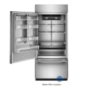 20.8 Cu. Ft. 36" Built-in Bottom Mount Refrigerator With Platinum Interior view 4