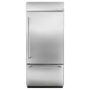 20.9 Cu. Ft. 36" Width Built-In Stainless Bottom Mount Refrigerator with Platinum Interior Design view 1