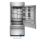 20.8 Cu. Ft. 36" Built-in Bottom Mount Refrigerator With Platinum Interior view 4