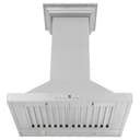 24" Convertible Vent Wall Mount Range Hood with Crown Molding view 3