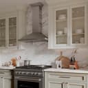 36" Convertible Vent Wall Mount Range Hood with Crown Molding view 7