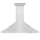 42" Convertible Vent Wall Mount Range Hood with Crown Molding view 3