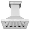 24 In. Crownsound™ Ducted Vent Wall Mount Range Hood In Stainless Steel With Built-in Bluetooth Speakers view 7