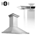 36 In. Crownsound™ Ducted Vent Wall Mount Range Hood In Stainless Steel With Built-in Bluetooth Speakers view 1
