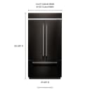 24.2 Cu. Ft. 42" Width Built-in Stainless French Door Refrigerator With Platinum Interior Design view 11