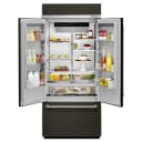 20.8 Cu. Ft. 36" Width Built In Stainless Steel French Door Refrigerator With Platinum Interior Design view 3