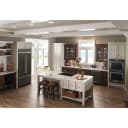 20.8 Cu. Ft. 36" Width Built In Stainless Steel French Door Refrigerator With Platinum Interior Design view 9