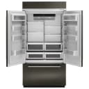 20.8 Cu. Ft. 36" Width Built In Stainless Steel French Door Refrigerator With Platinum Interior Design view 4