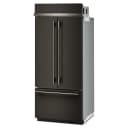 20.8 Cu. Ft. 36" Built-in French Door Bottom Mount Refrigerator With Platinum Interior view 9