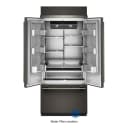 20.8 Cu. Ft. 36" Built-in French Door Bottom Mount Refrigerator With Platinum Interior view 8