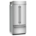 20.8 Cu. Ft. 36" Built-In French Door Bottom Mount Refrigerator with Platinum Interior view 7